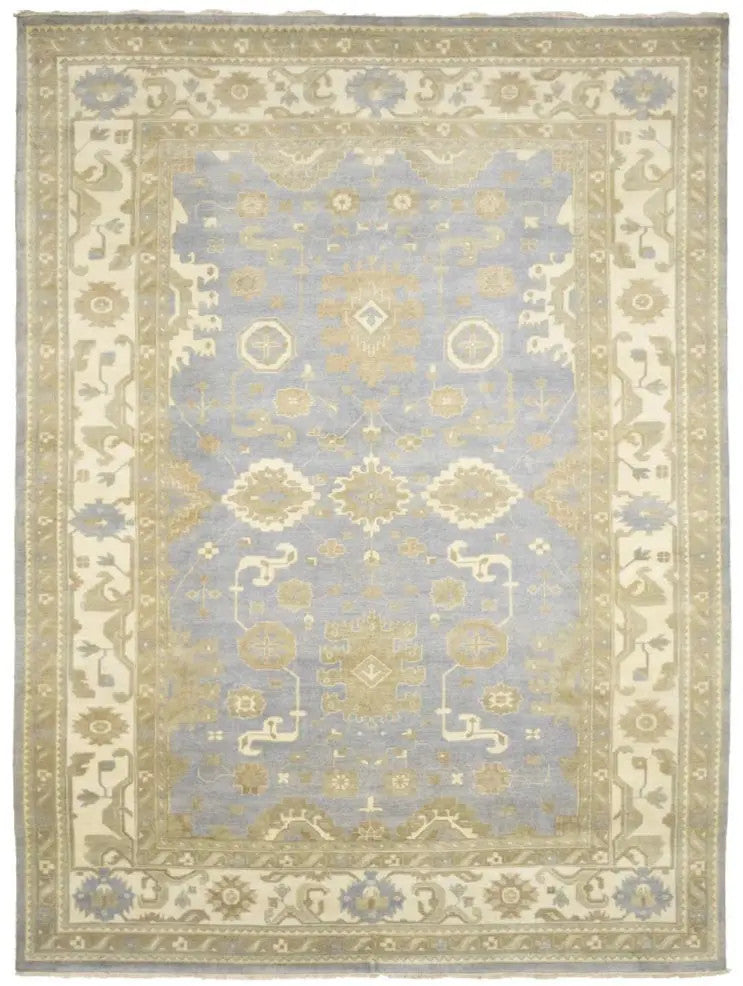 Extra Large Handmade Oushak 10X14 ft Oriental Rug Floral Carpet Living Room