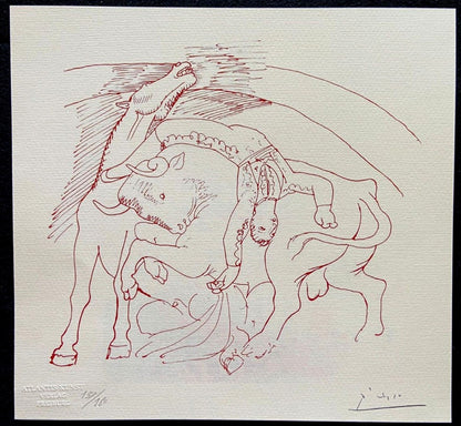 Pablo Picasso Lithograph Coa Signed Numbered In Pencil 180 Ex