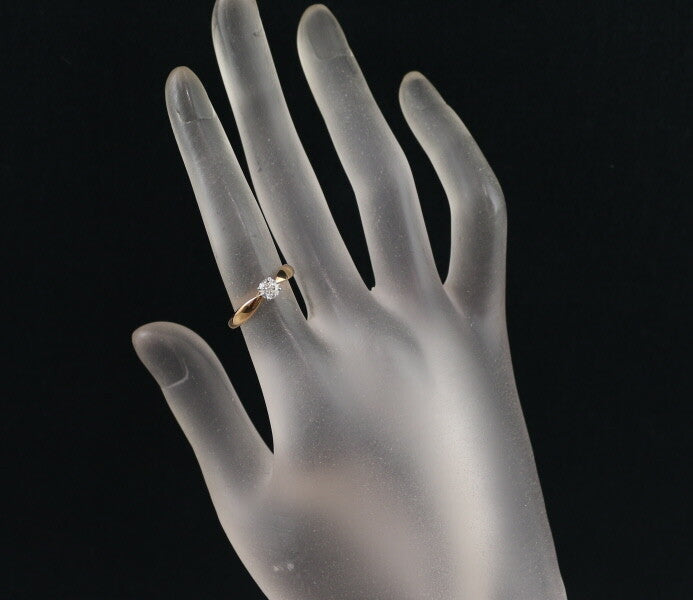 Tiffany&Co. Ring Harmony Solitaire Diamond 0.31Ct Us5 18K Rg/950 Platinum