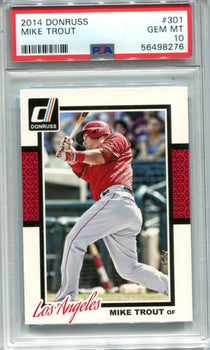 Mike Trout 2014 Donruss #301 Psa Gem Mt 10 Card