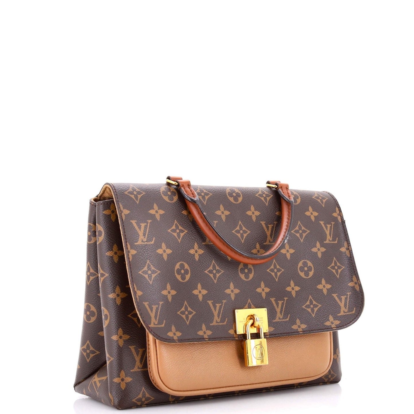 Louis Vuitton Marignan Handbag Monogram Canvas With Leather