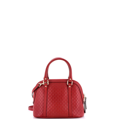 Gucci Convertible Dome Satchel Microguccissima Leather Mini