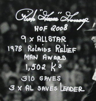 Goose Gossage Autographed 16X20 Loaded Inscriptions Hof Yankees 16X20 Photo Jsa