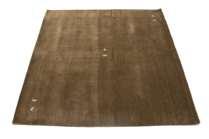 Handmade Brown Gabbeh Modern Square Rug Tribal Style Living Room Carpet 6X6 ft