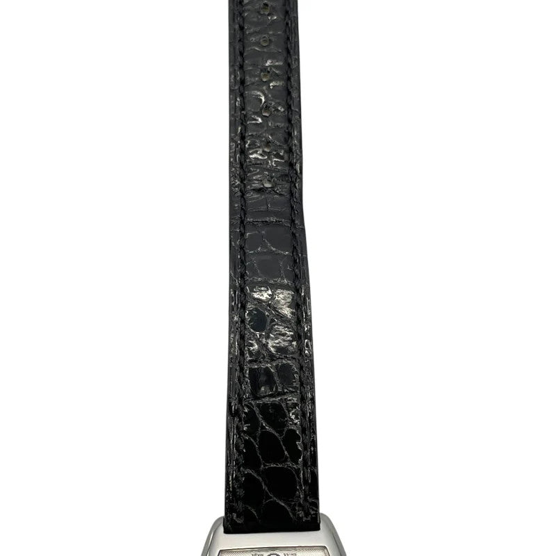Franck Muller Tonneau Curvex 1752Bqz Silver Ss/Leather Strap Quartz