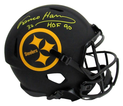 Franco Harris Signed/Insc Steelers Full Size Eclipse Replica Helmet Bas 165191