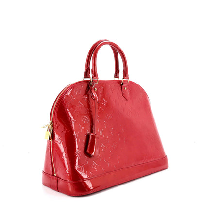 Louis Vuitton Alma Handbag Monogram Vernis Gm