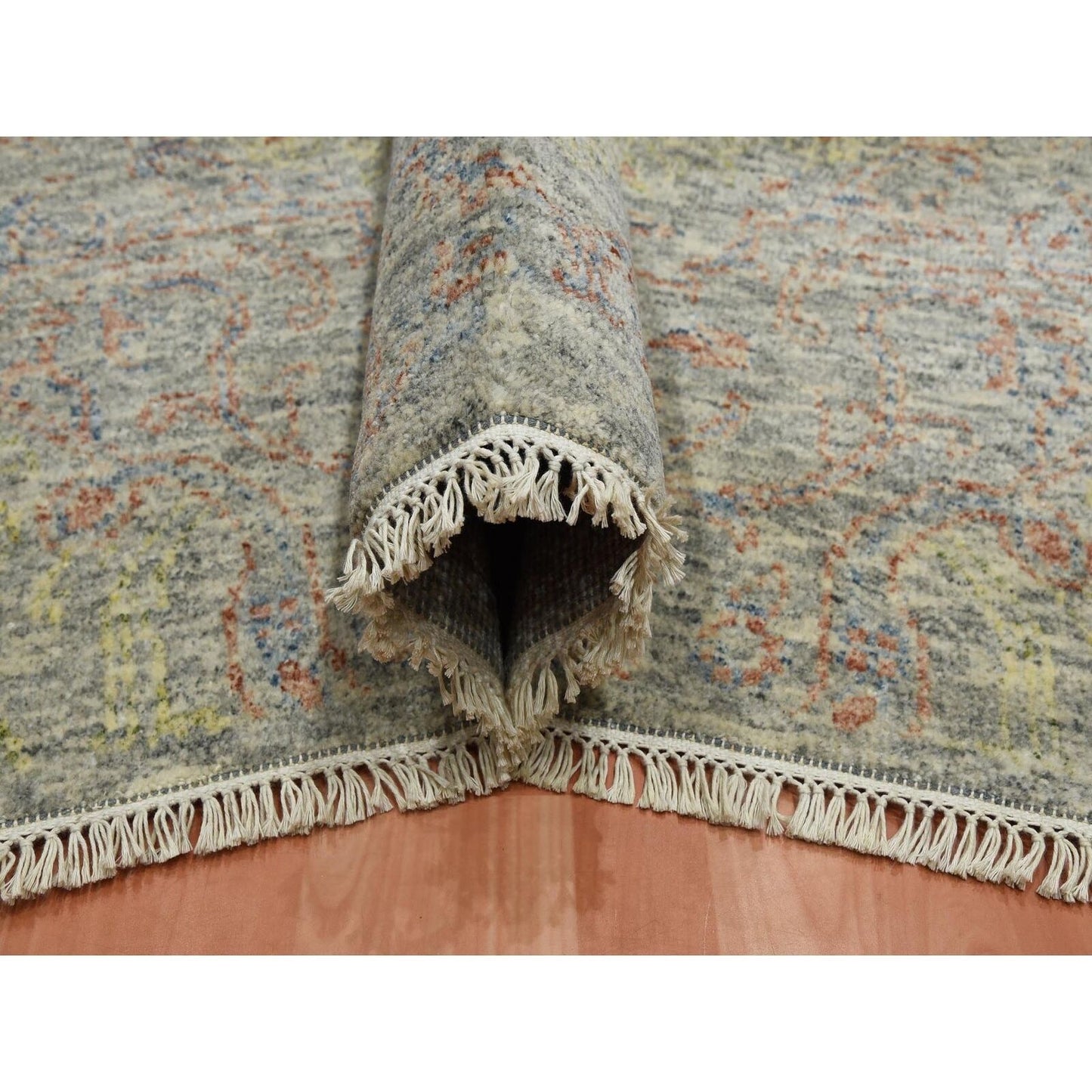 8'10"X12' Colorful Modern Salt And Pepper Design Wool Hand Knotted Rug