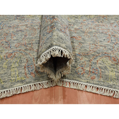 8'10"X12' Colorful Modern Salt And Pepper Design Wool Hand Knotted Rug