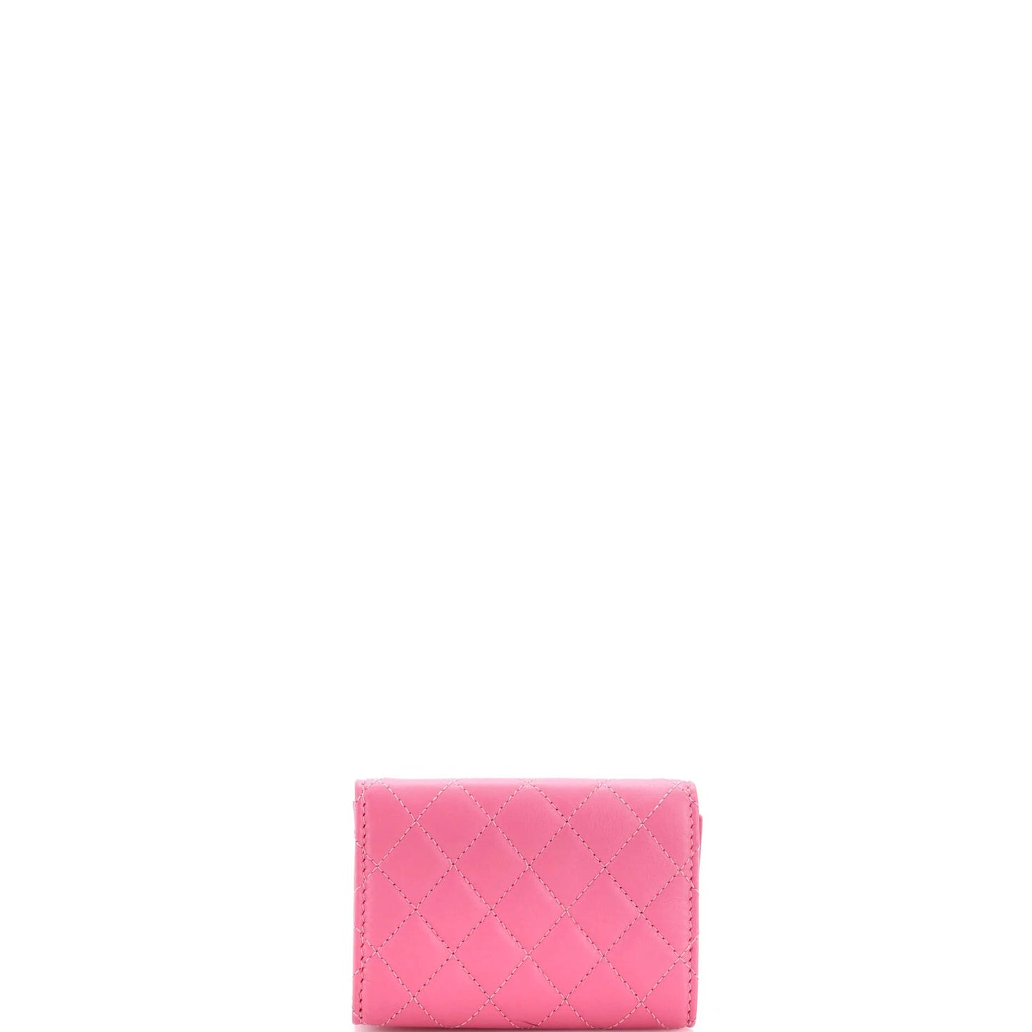 Chanel Boy Trifold Flap Wallet Quilted Lambskin Small