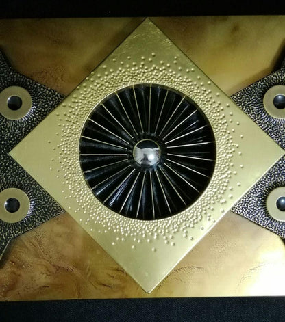 Stephen Chun Original Vintage Silver Wall Deco Art Sculpture Decoration
