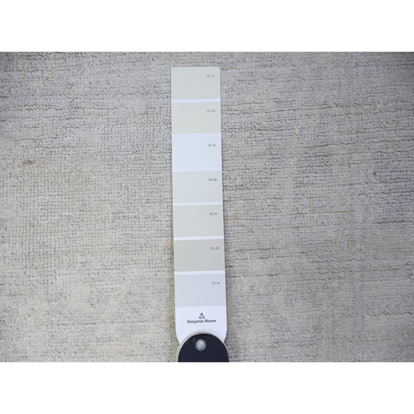 3'X4'10" White Hand Knotted White Wash Peshawar 100% Wool Rug