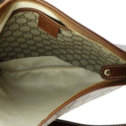 Gucci Web Loop Flat Messenger Gg Coated Canvas Large