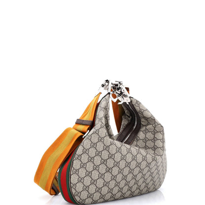 Gucci Attache Shoulder Bag Gg Coated Canvas Medium