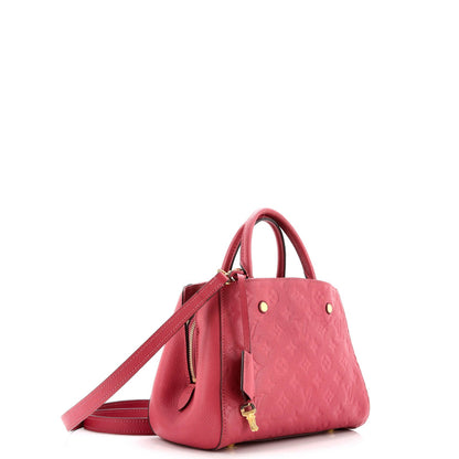 Louis Vuitton Montaigne Handbag Monogram Empreinte Leather Bb