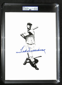 Ted Williams Signed/Auto 8X10 Photo/Print Red Sox