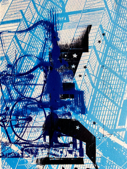 Robert Rauschenberg Lithograph Certified Stamp Numbered 175 Ex