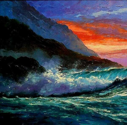 Rudolf Gonzalez Original Oil On Canvas Painting Signed Framed Hawaii Art
