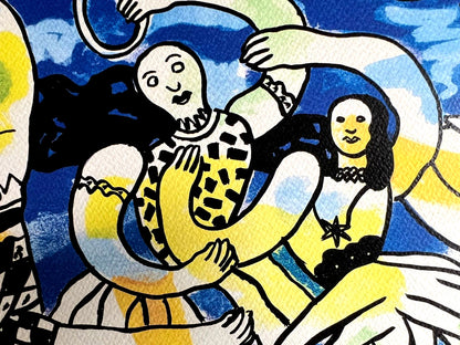 Fernand Lger "Circus" Lithograph Coa Numbered Signature Stamp