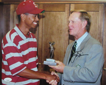 Jack Nicklaus Autographed 11X14 Photo With Tiger