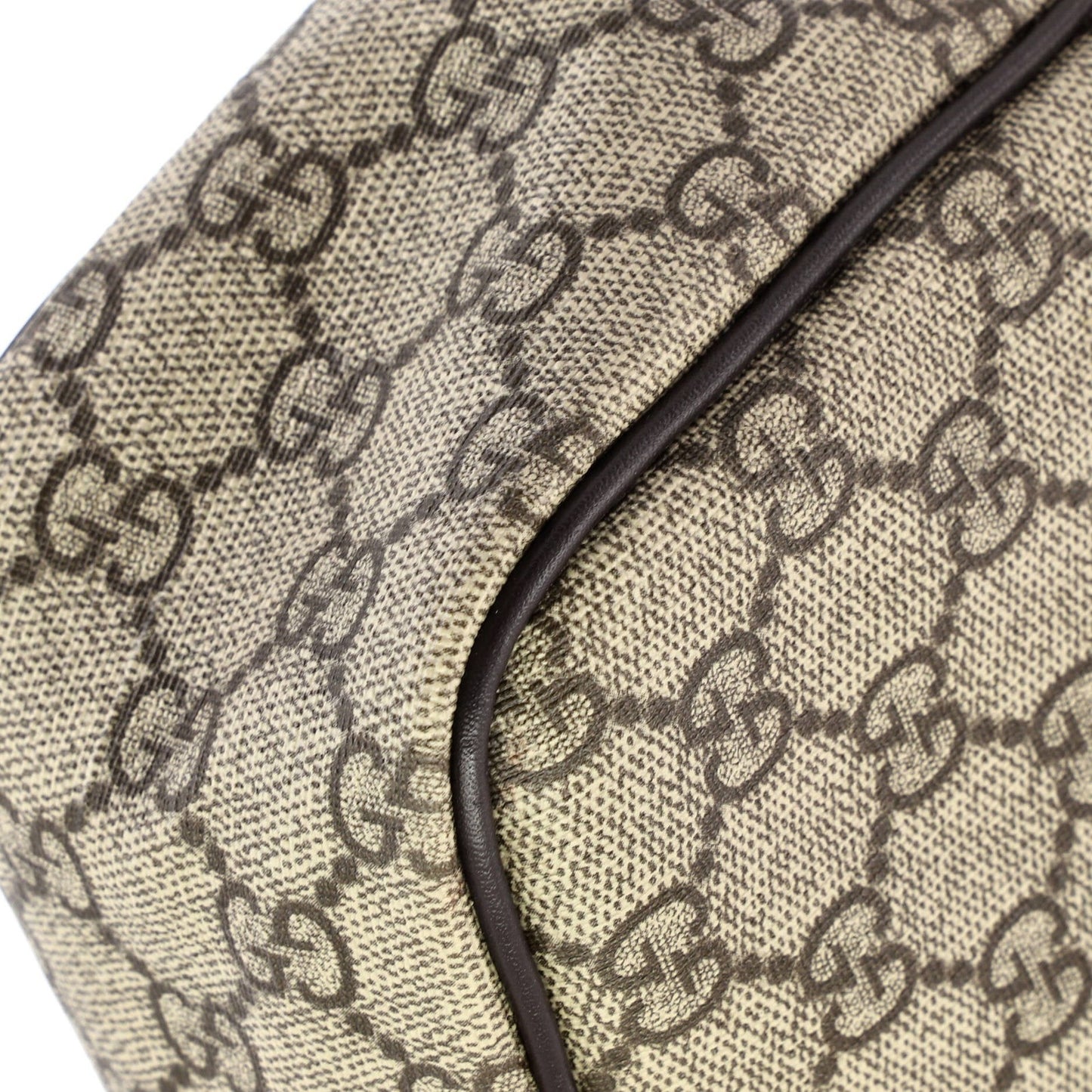 Gucci Front Zip Messenger Gg Coated Canvas Medium