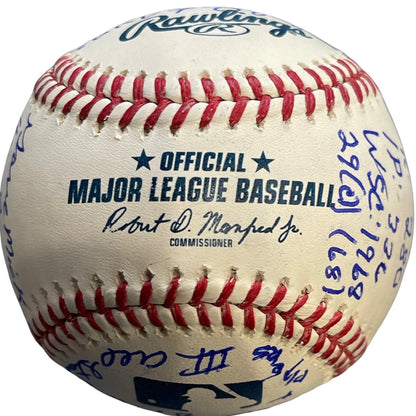 Denny Mclain Multi Inscribed Stat Signed Official Major League Baseball
