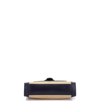 Gucci Dahlia Chain Shoulder Bag Leather With Canvas Small