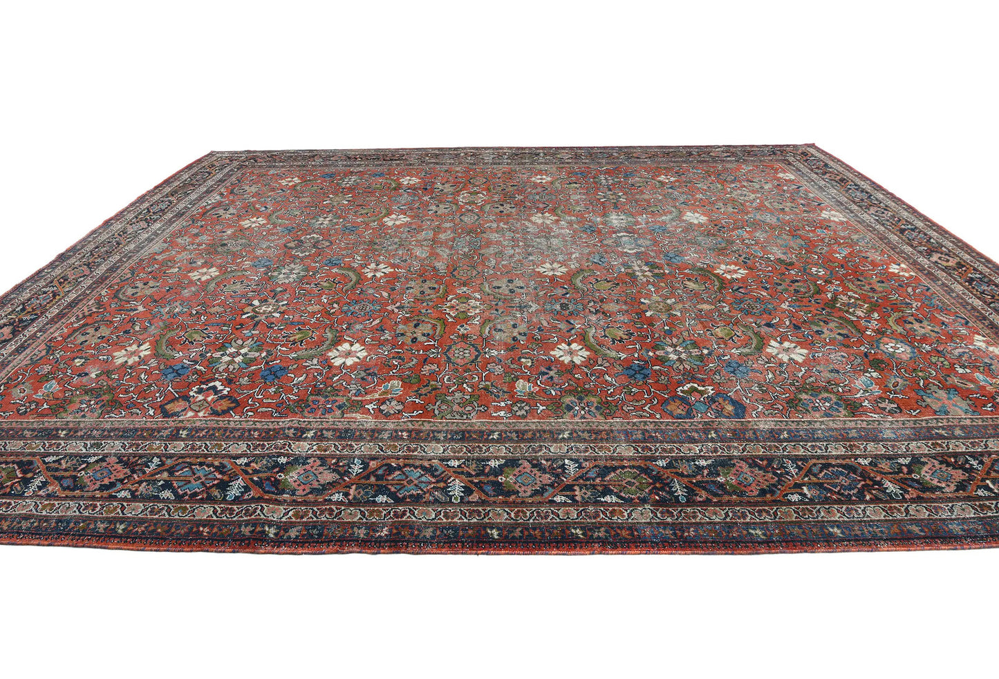 Antique Oversized Floral Vintage Style Oriental