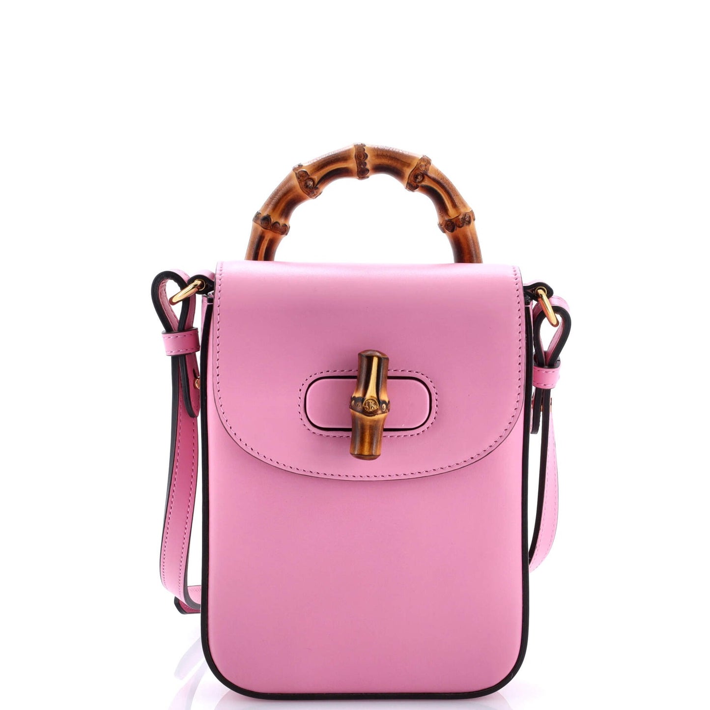 Gucci Bamboo Top Handle Backpack Leather Mini