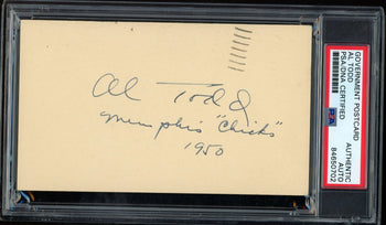 Al Todd Autographed/Inscribed 1950 Gpc Government