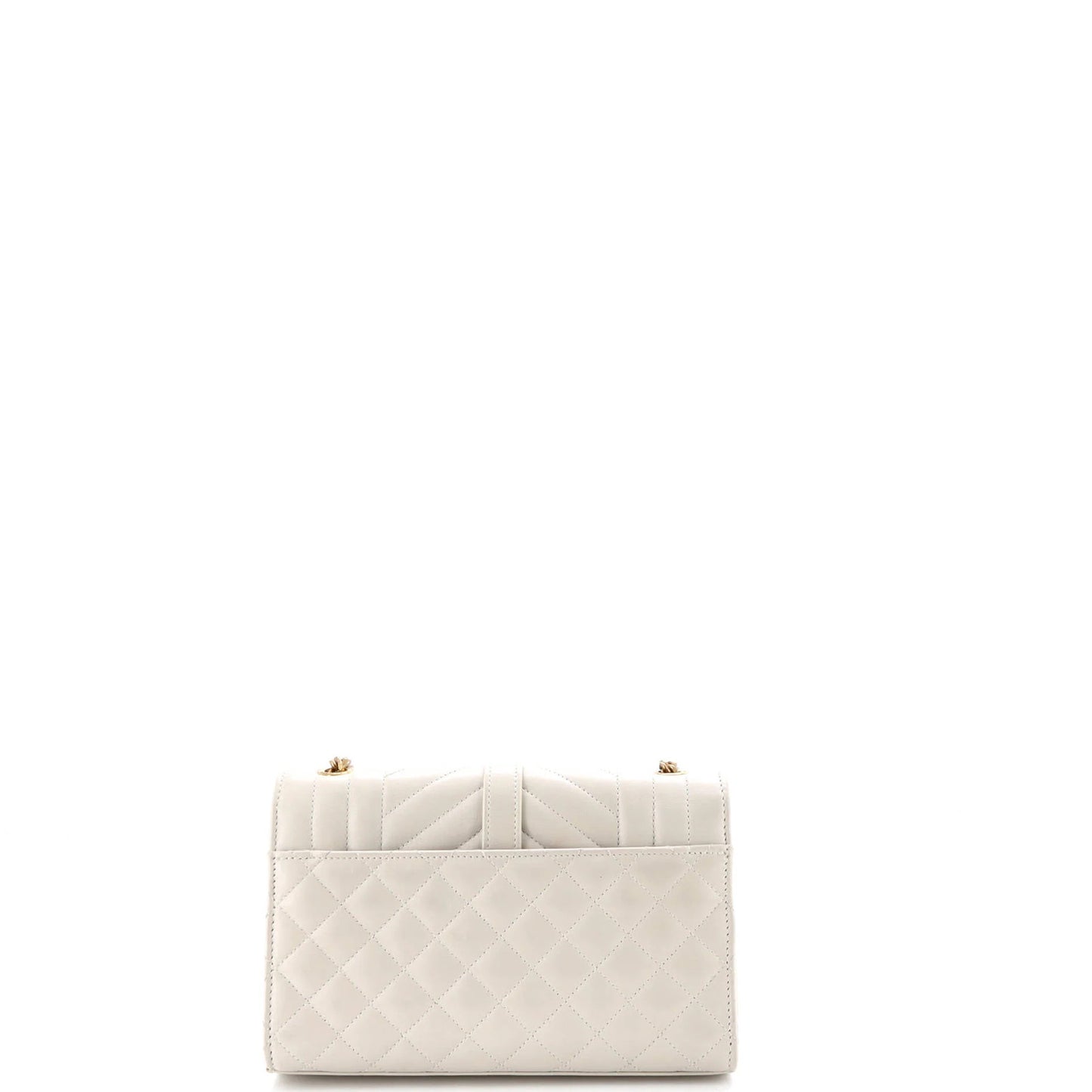Saint Laurent Classic Monogram Envelope Satchel Matelasse Chevron Leather Small