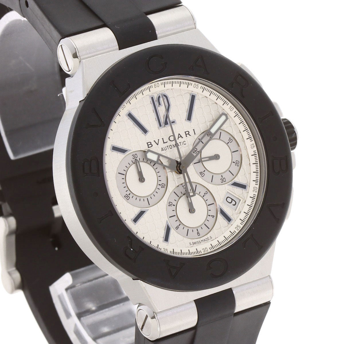 Bvlgari Diagono Chronograph Watches Dg42Svch Stainless Steel/Rubber