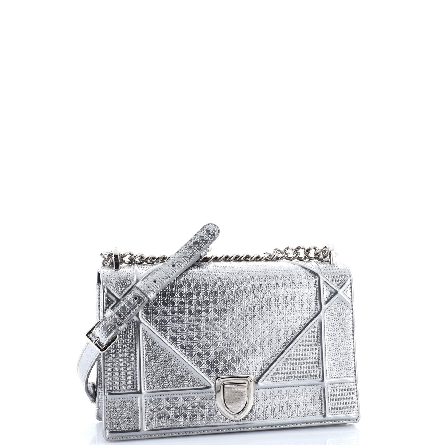 Christian Dior Diorama Flap Bag Cannage Embossed Calfskin Medium