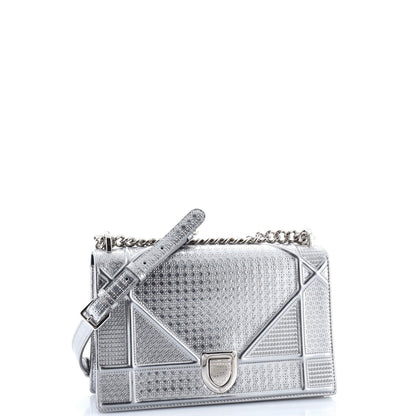 Christian Dior Diorama Flap Bag Cannage Embossed Calfskin Medium