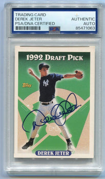 Derek Jeter 1993 Topps #98 Psa Auto Auth Card
