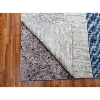 12'1"X18'4" Blue Art Deco Collection Wool Hand Knotted Oversized Rug