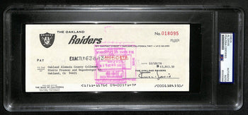 Al Davis Hof Signed/Autographed 8.5X3.5 Bank