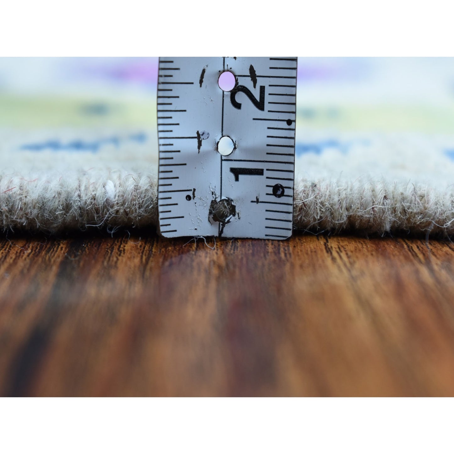 3'3"X5' Colorful Gray Fusion Kazak Pure Wool Hand Knotted Oriental Rug