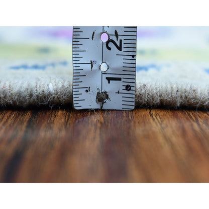 3'3"X5' Colorful Gray Fusion Kazak Pure Wool Hand Knotted Oriental Rug