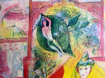 Marc,Chagall Lithograph Coa Original Signed Numbered Collection Stamp