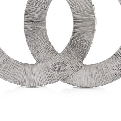 Chanel Cc Brooch Metal With Crystals