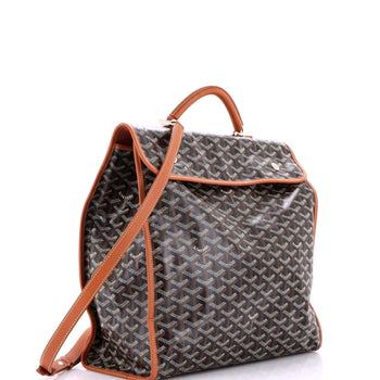 Goyard Saint Leger Briefcase Backpack Coated Canvas