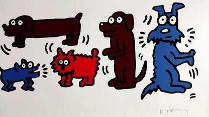 Keith Haring Lithograph Coa Signed Numbered Stamped Certificate