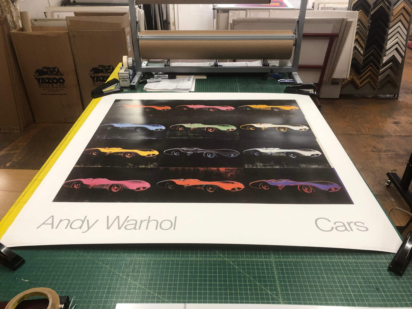 Andy Warhol Formula 1 Car W 196 R () " Poster Pop Art Multicolo