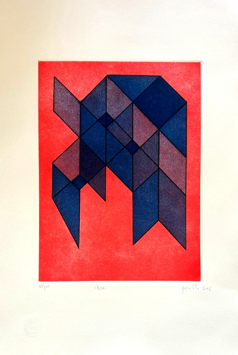 Achille Perilli Engraving Hand Signed Numbered