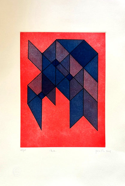 Achille Perilli Engraving Hand Signed Numbered