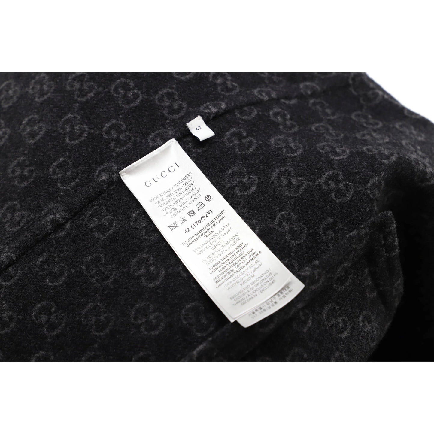 Gucci Women'S Logo Zip Hooded Vest Wool Blend