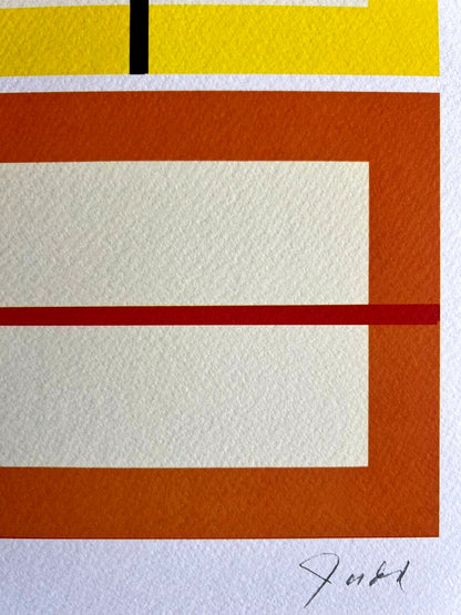 Donald Judd Lithograph Coa Signed Op Numbered Stamped 180 Ex