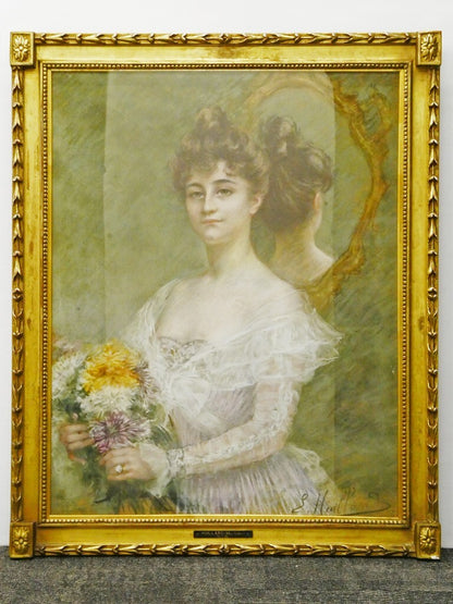 Esther Huillard (France 19C) Original Pastel