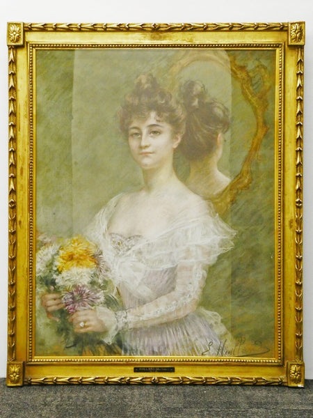 Esther Huillard (France 19C) Original Pastel